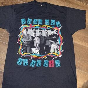 Vintage New Kids On The Block Tour T-shirt 80s Screen Stars Tag Authentic Large